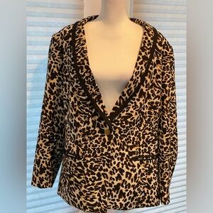 Eloquii Leopard Print Jacket